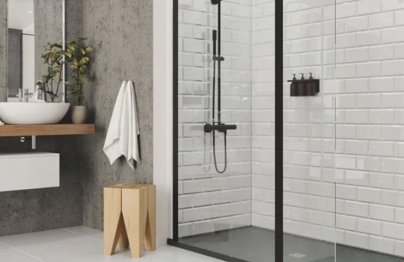 Douche à l'italienne sécurisée