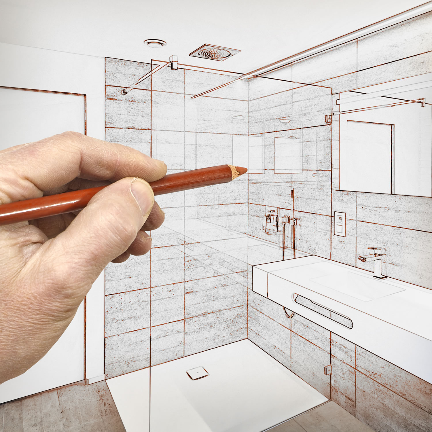 Installation d'une douche pour personne âgée