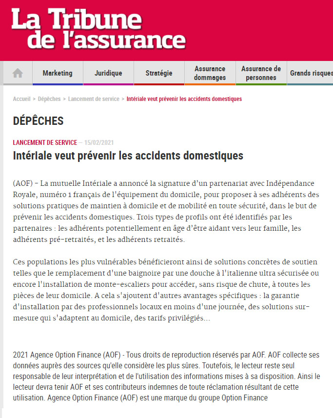 La Tribune de l'assurance