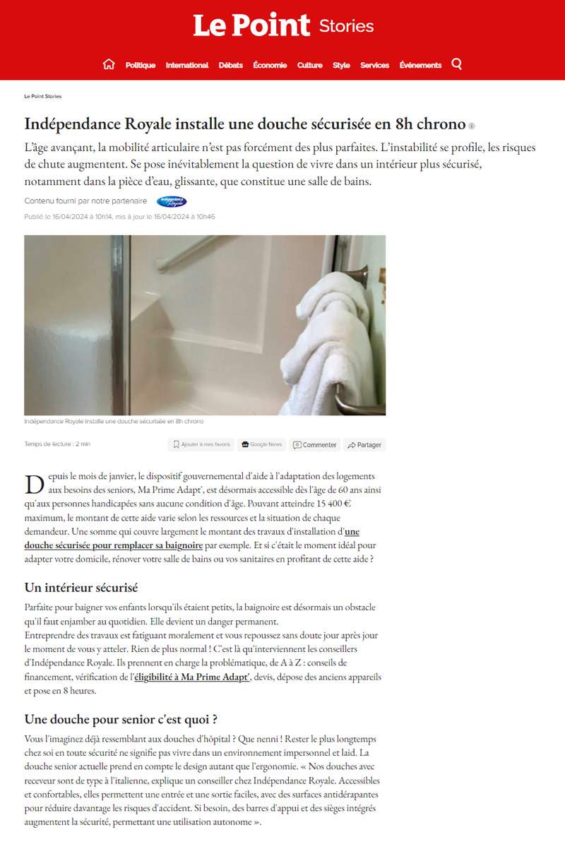 Le point