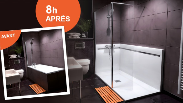 Baignoire avant/après