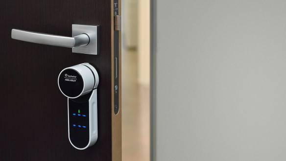 Porte blindée connectée