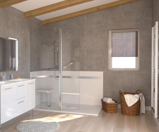 Transformer une cabine de douche senior en douche plain-pied, c'est possible !