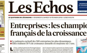 Indépendance Royale dans le Palmarès Les Echos « Champions de la Croissance 2018 »