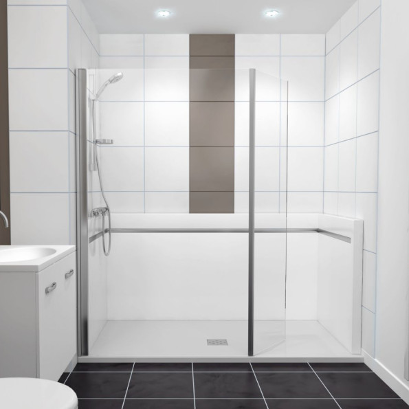 Douche de plain pied