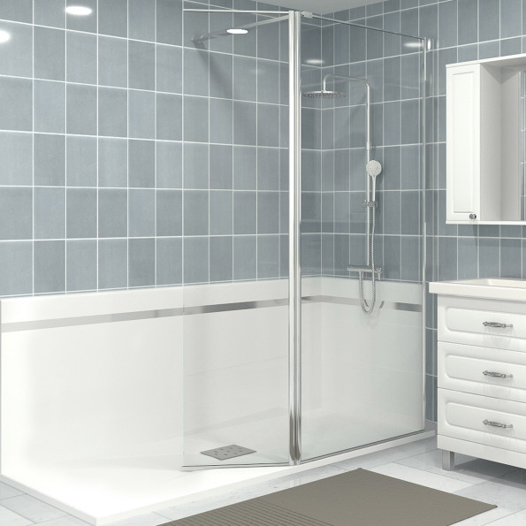étapes transformation baignoire en douche