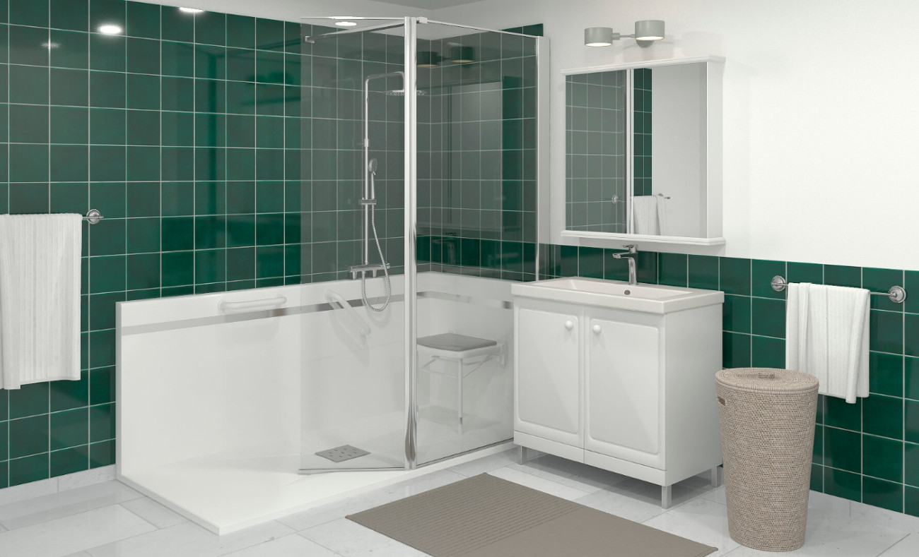 Douche PMR modèles, normes et conseils
